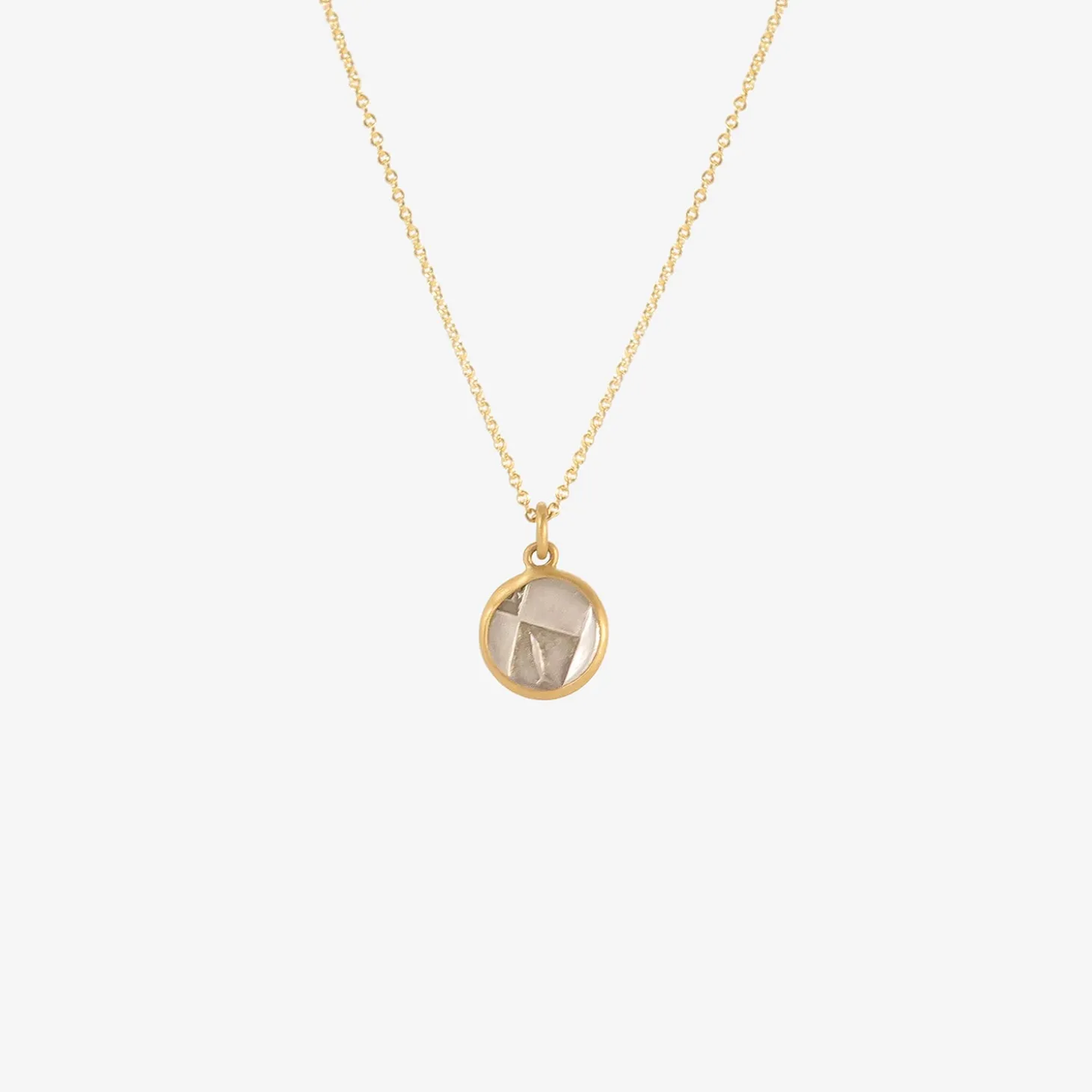 22k & ancient greek coin lion / incuse square pendant, 386-338 bc