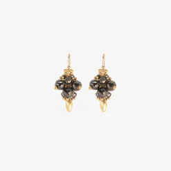 18k & black diamond bug clusters