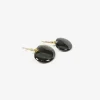 14k & black mother-of-pearl lily pads