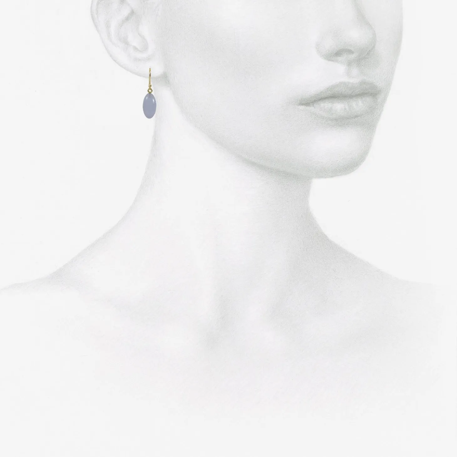 14k & blue chalcedony berries