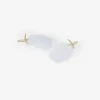 18k & blue chalcedony cloud earrings
