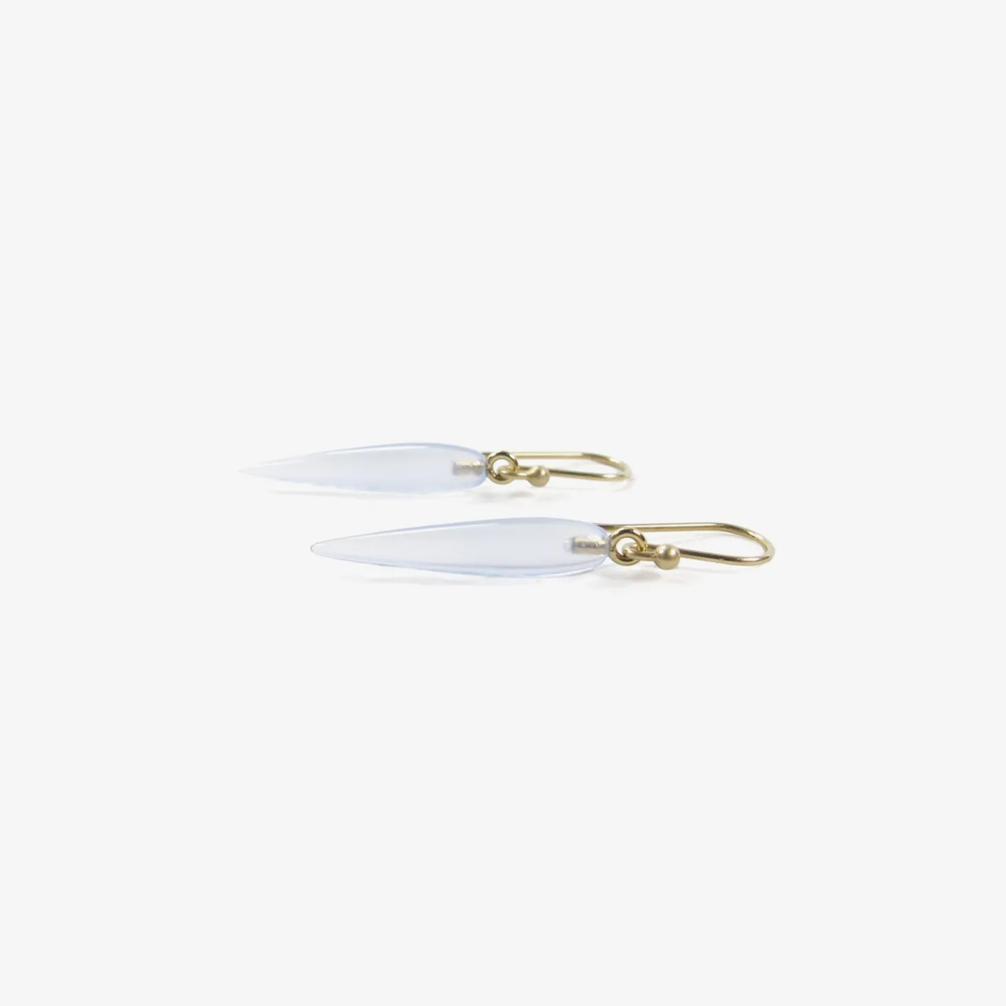 14k & blue chalcedony rice