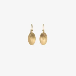 18k & brazilian chrysoprase oval drop earrings, 18.57ct