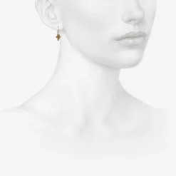 14k & brown diamond small raspberry earrings