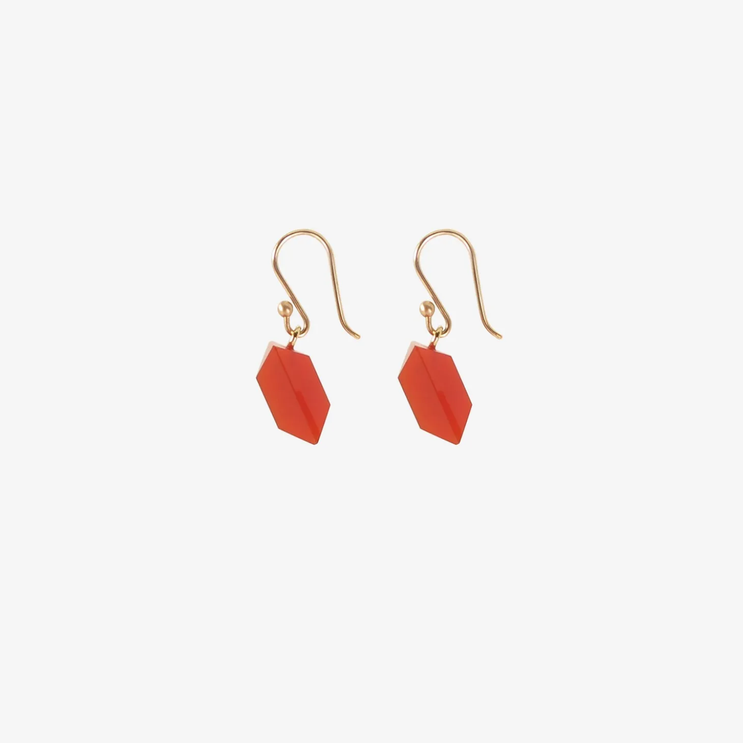 14k & carnelian gems