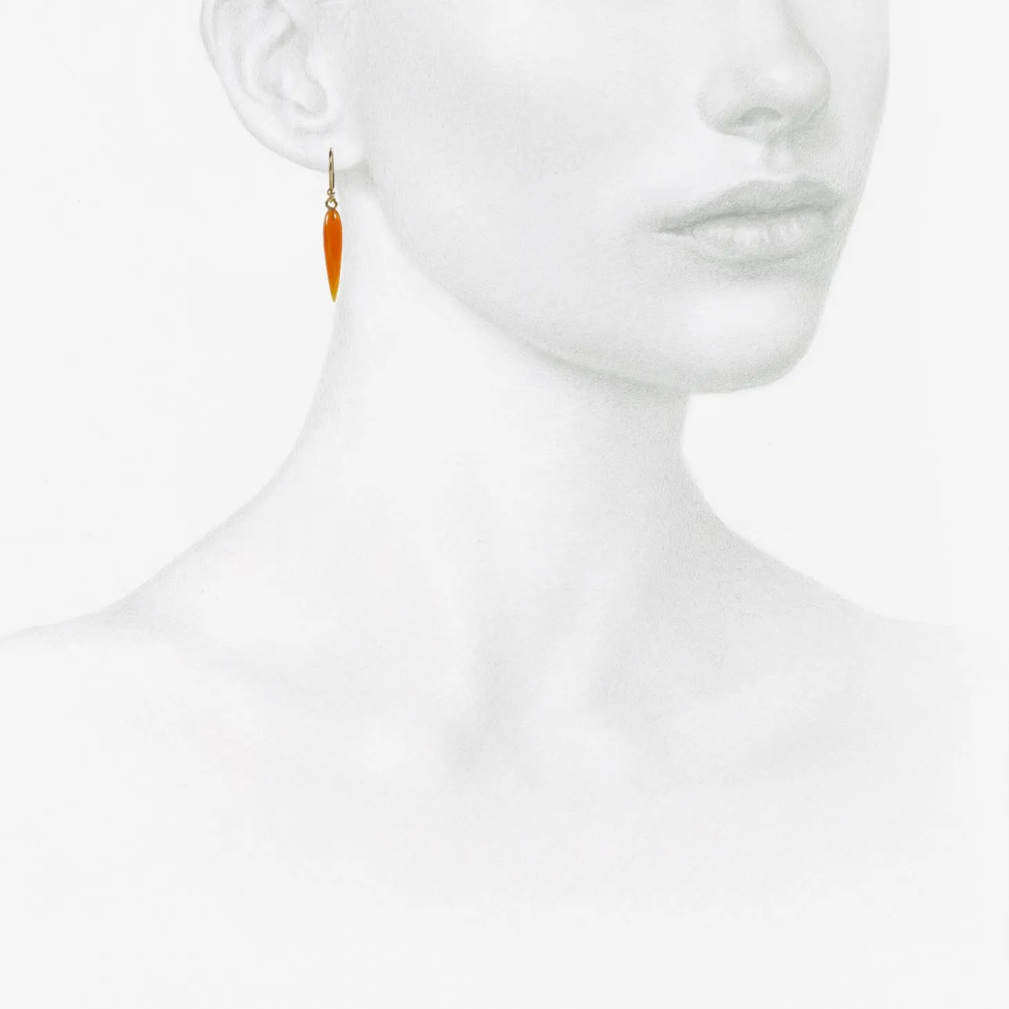 14k & carnelian rice