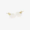 18k & chalcedony amphora earrings