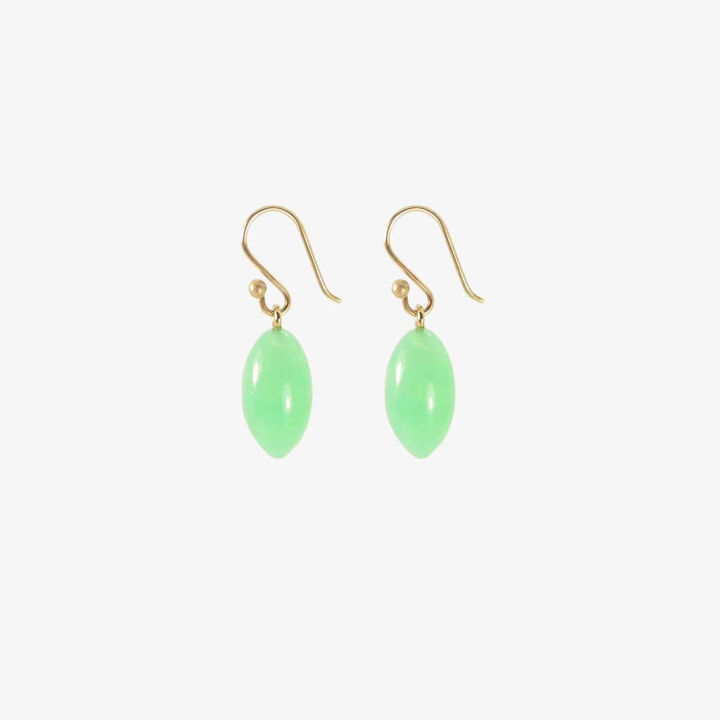 14k & chrysoprase berries