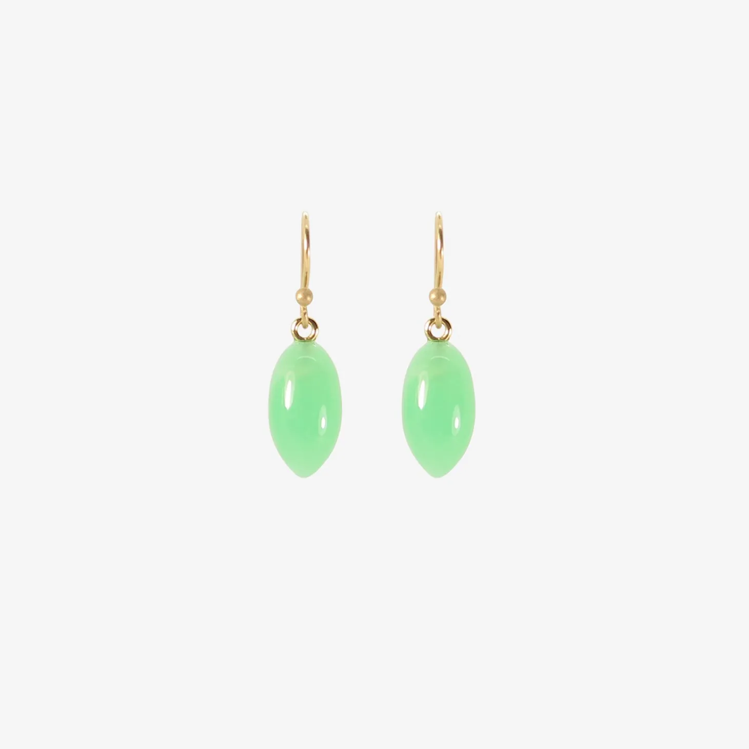14k & chrysoprase berries