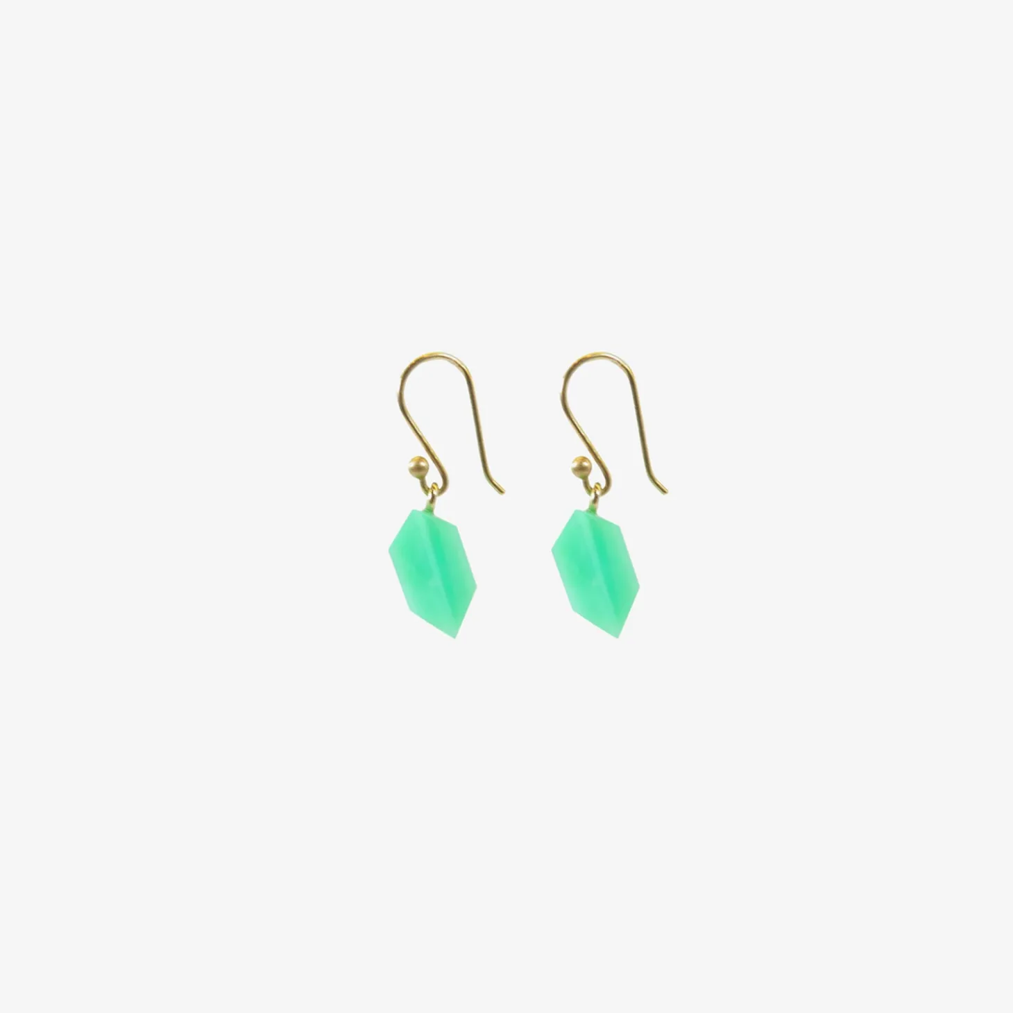 14k & chrysoprase gems