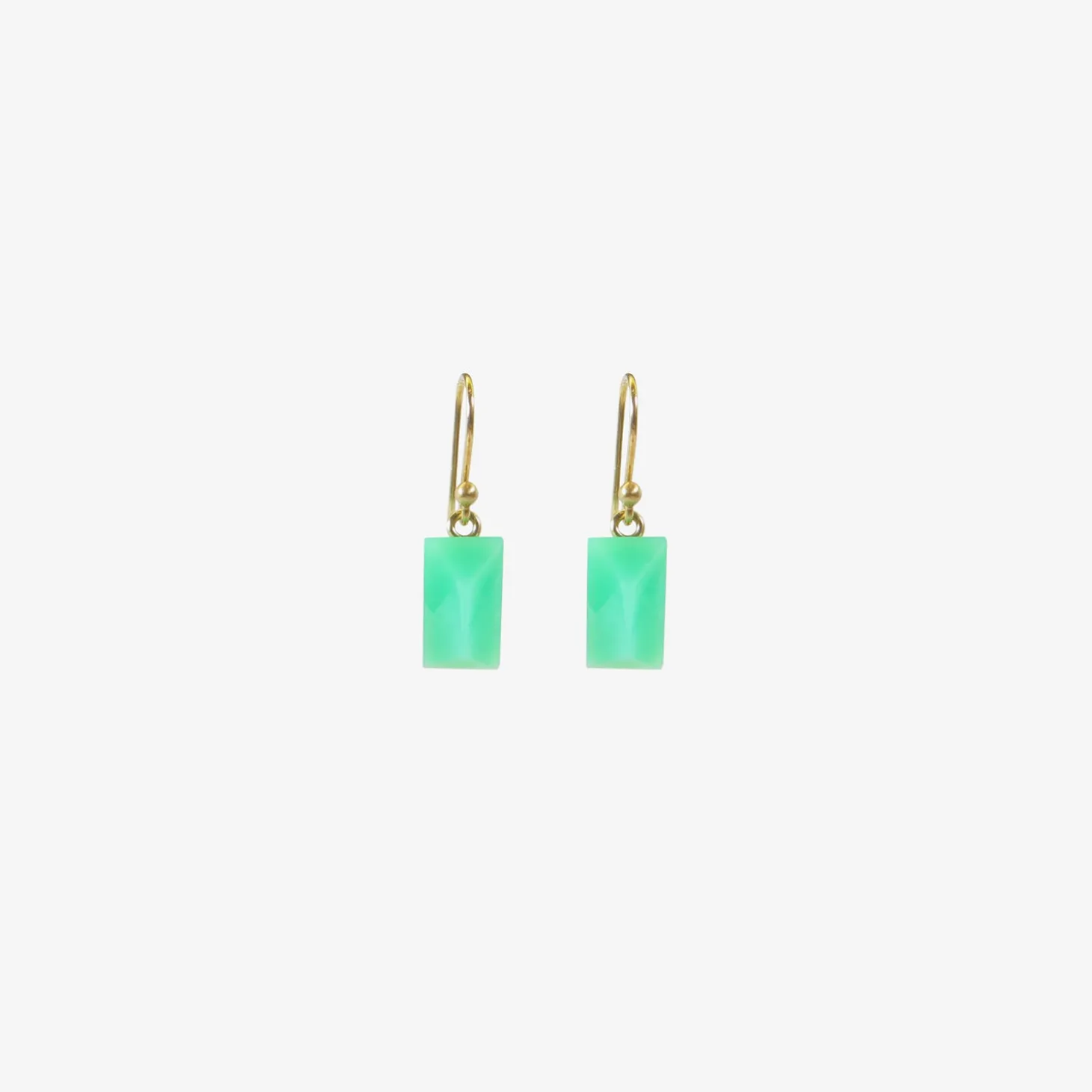 14k & chrysoprase gems