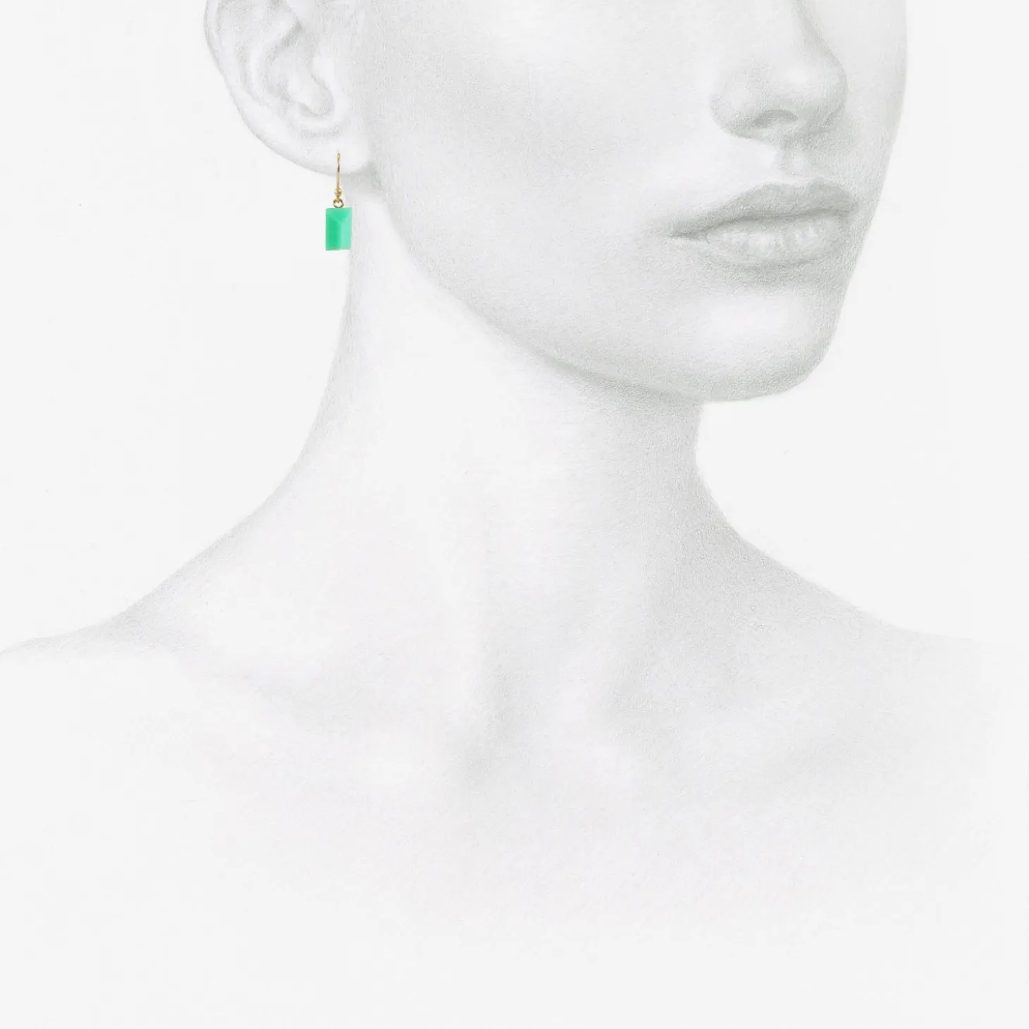 14k & chrysoprase gems