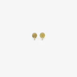 18k & clean white rose-cut diamond studs, .90ct