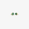 22k & colombian emerald pebble studs, 3.06ct