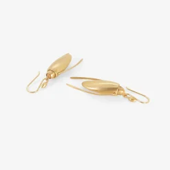 14k & coral scarab earrings