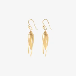 14k & coral scarab earrings