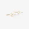 18k & cream-colored south sea pearl earrings