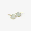 18k & cushion shaped aquamarine earrings, 7.92ct