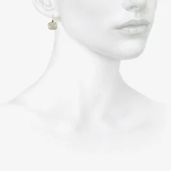 18k & cushion shaped aquamarine earrings, 7.92ct