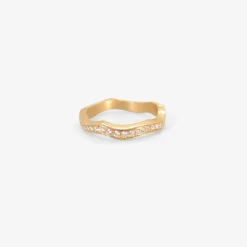 18k & diamond kintsukuroi eternity band, .45ct