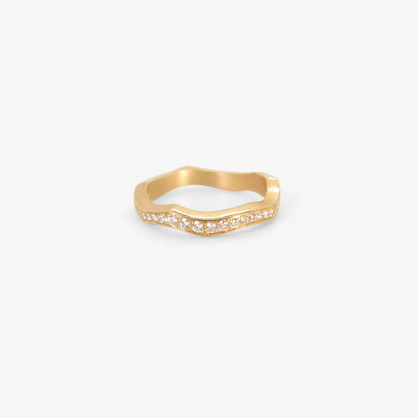 18k & diamond kintsukuroi eternity band, .45ct