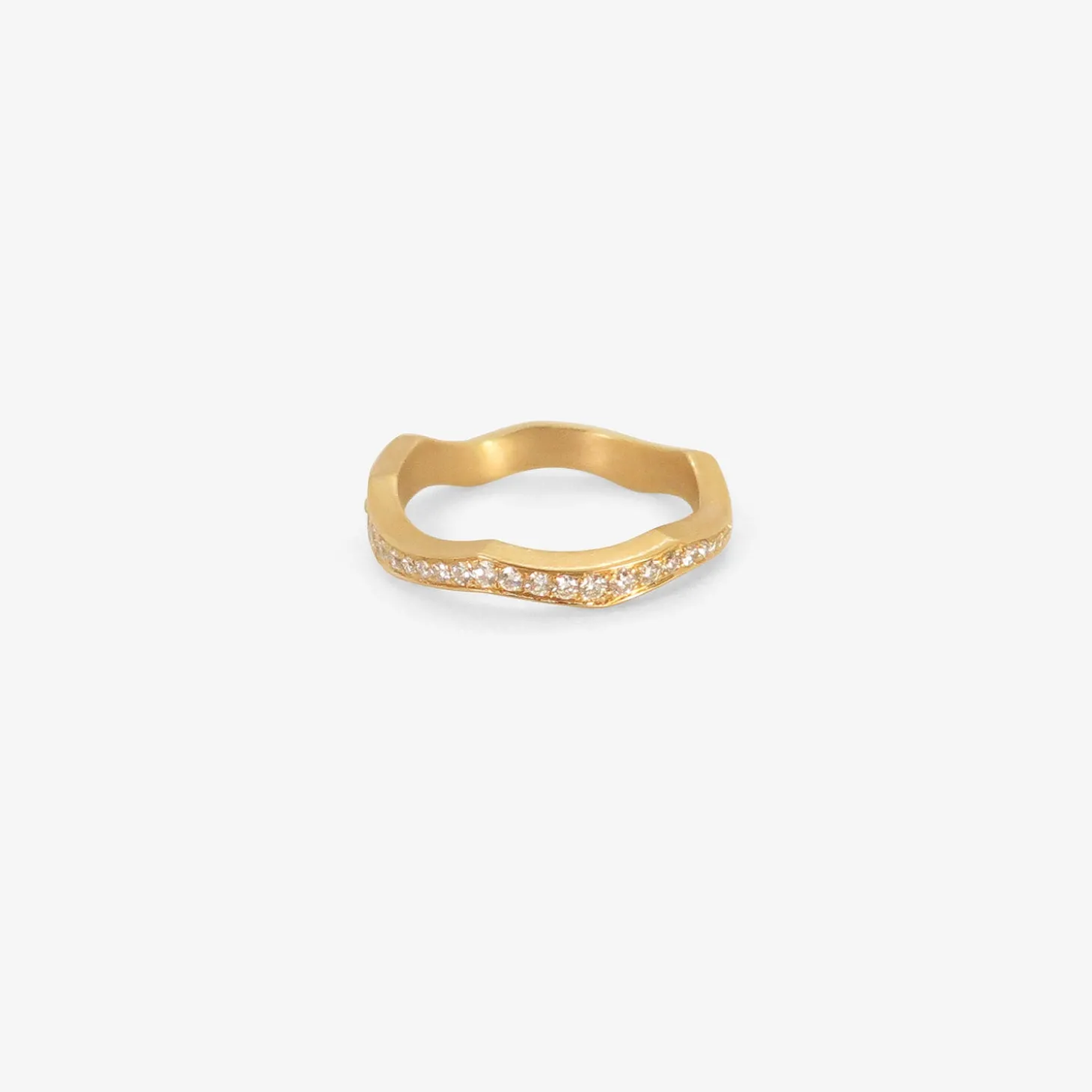 18k & diamond kintsukuroi eternity band, .45ct