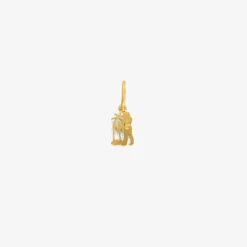 18k & diamond mini aquarius dendera zodiac pendant