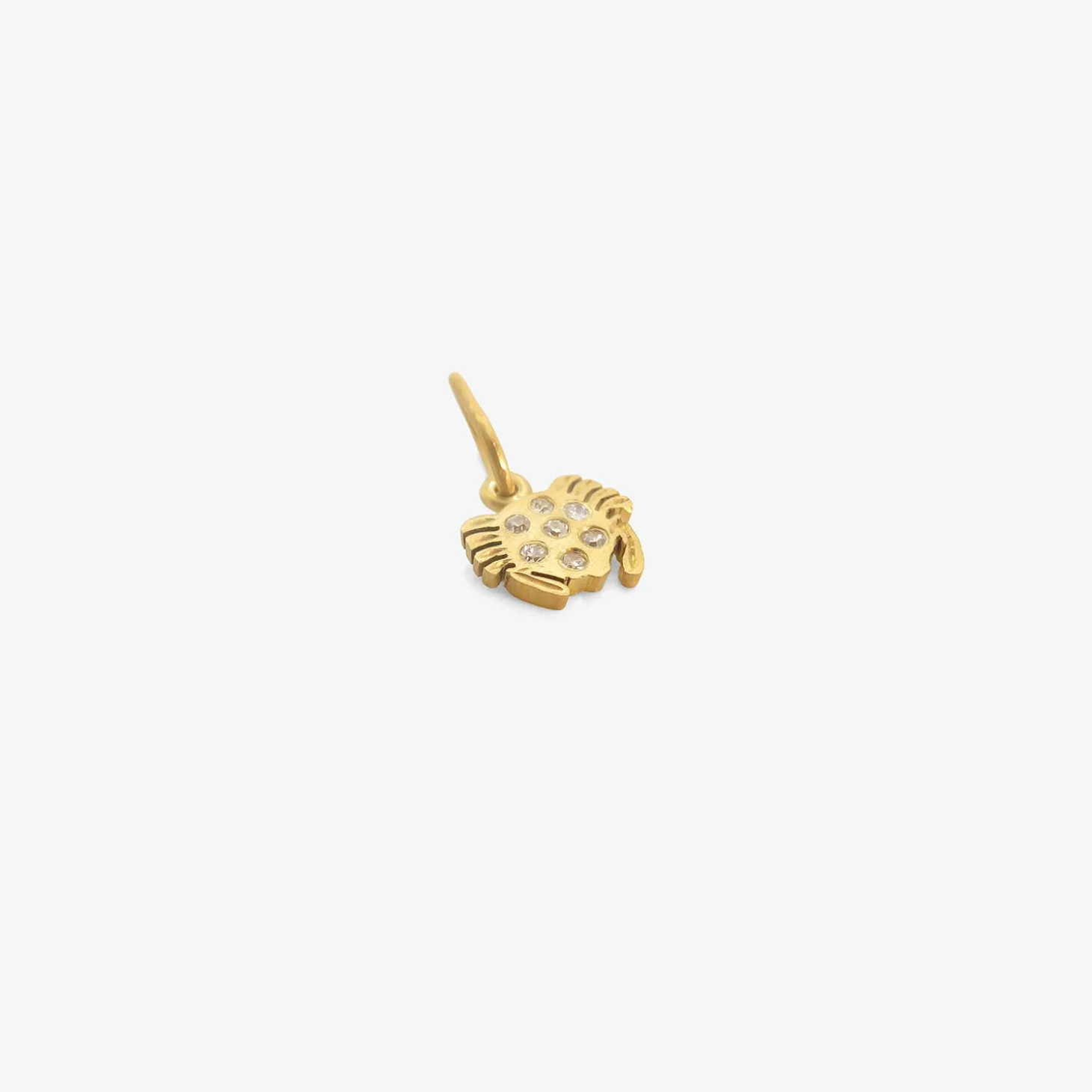 18k & diamond mini cancer dendera zodiac pendant