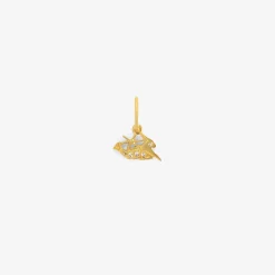 18k & diamond mini capricorn dendera zodiac pendant