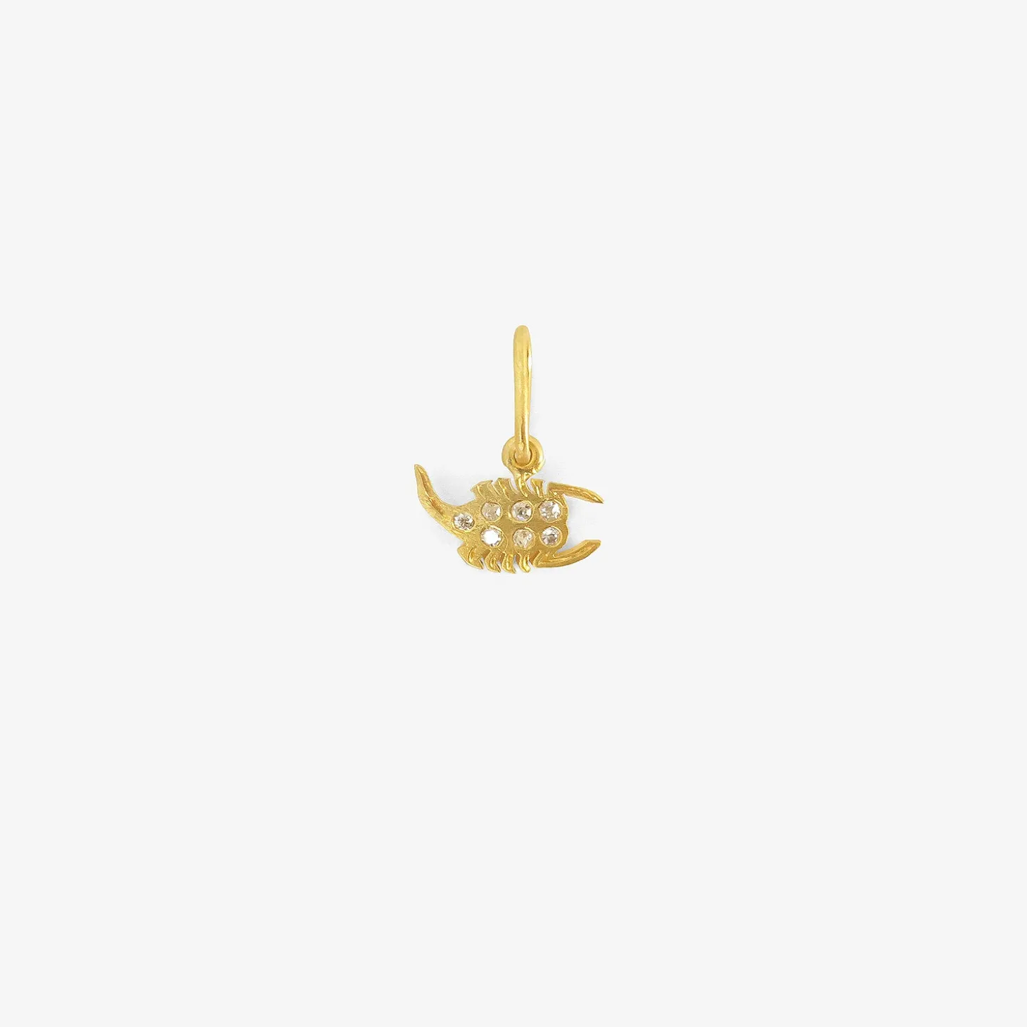 18k & diamond mini scorpio dendera zodiac pendant