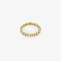 22k & diamond pavé band