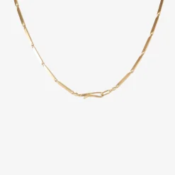 14k & diamond pavé heavyweight fob chain with removable t-bar pendant