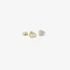 18k & diamond shard studs, .59ct