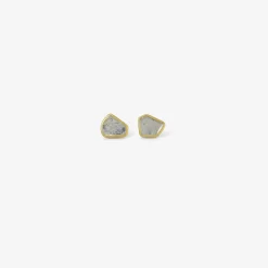 18k & diamond shard studs, .59ct