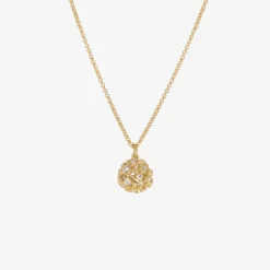 18k & diamond small disco ball pendant, 2.73ct