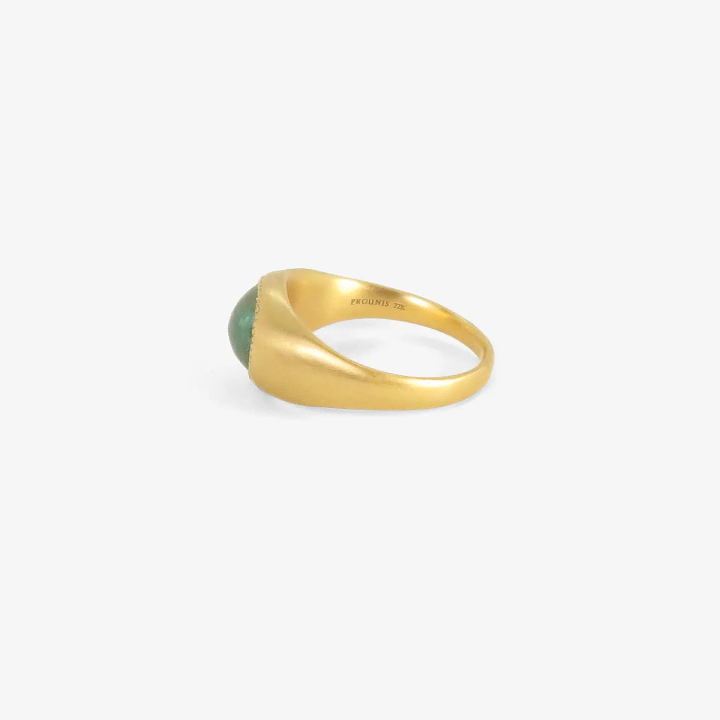 22k & emerald roz ring
