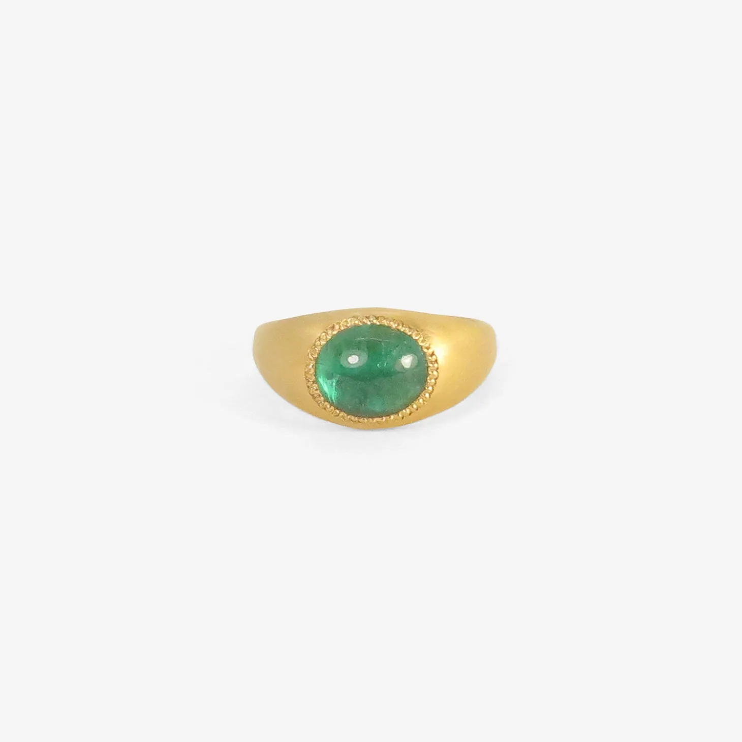 22k & emerald roz ring