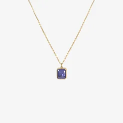 18k & emerald-cut tanzanite pendant, 5.31ct