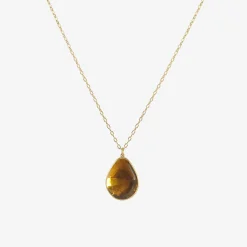 18k & faceted golden tourmaline pendant, 10.29ct