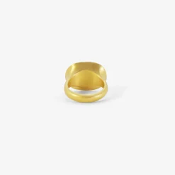 22k & faceted peach tourmaline masona ring, 4.52ct