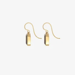18k & garnet cube drop earrings, 13.22ct