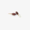 14k & garnet hand-cut berries