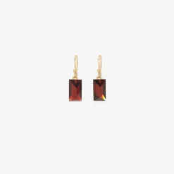 14k & garnet hand-cut gems