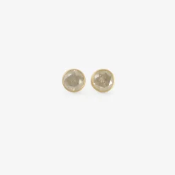 18k & giant grey diamond studs, 7.46ct