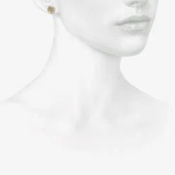 18k & giant grey diamond studs, 7.46ct