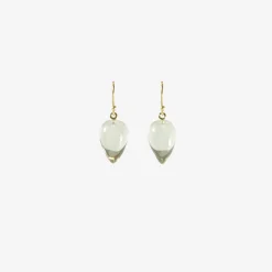 14k & green amethyst acorns