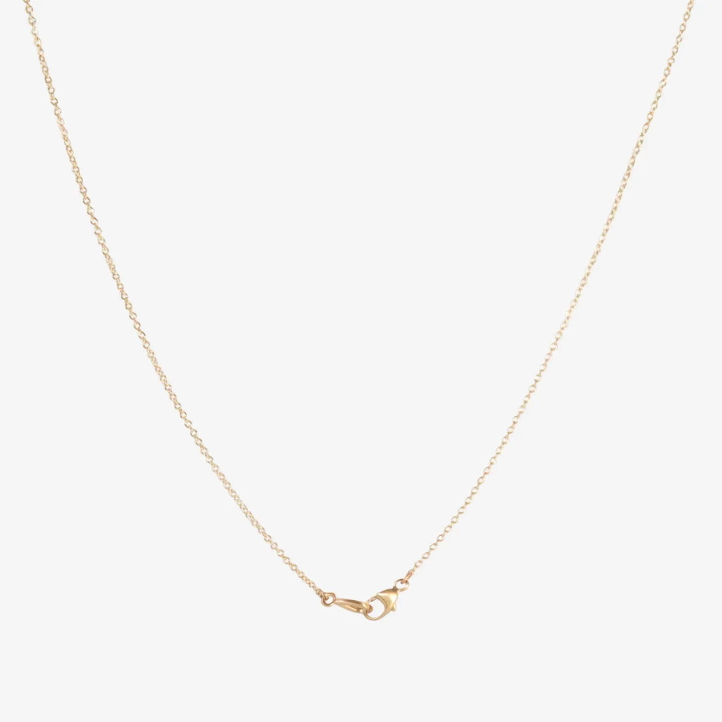 14k & green beryl story pendant necklace with rose-cut diamond, .10ct