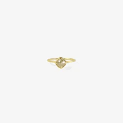 18k & green diamond ring 1.08 ct
