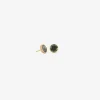 18k & green tourmaline sequin studs, 1.81ct