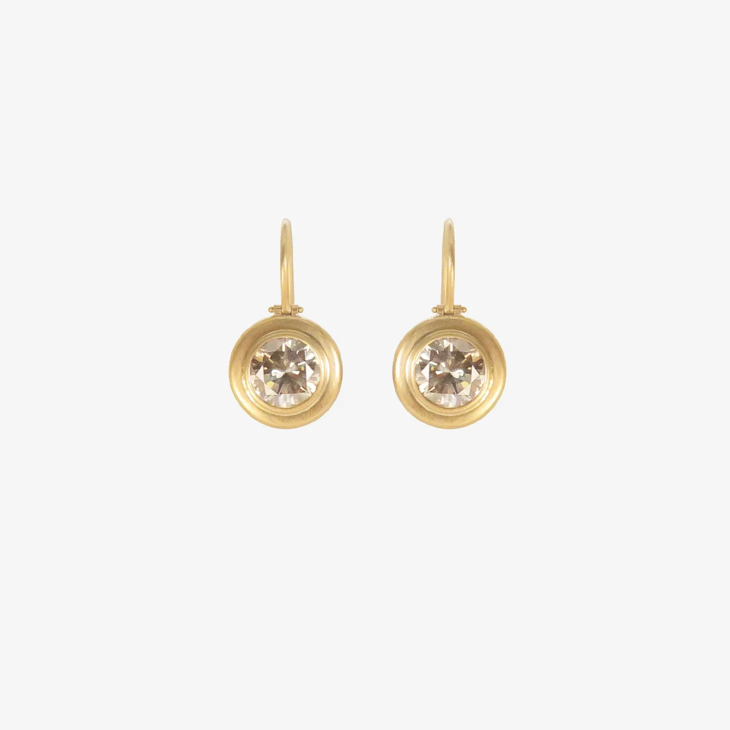 18k & grey diamond bauble earrings, 3.03ct